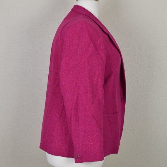 Vintage Pendleton Wool Blazer Micro Tweed Jacket 16-18 - Picture 6 of 8